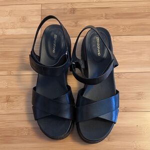 Cole Haan Black Leather Sandals